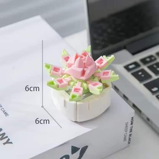 Wizardi Ji Luyue Building Brick Mini Potted Plants Set